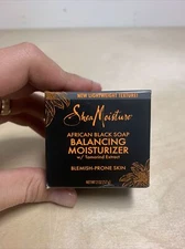 NEW SheaMoisture Balancing Moisturizer for Dry Skin African Black Soap, 2 OZ