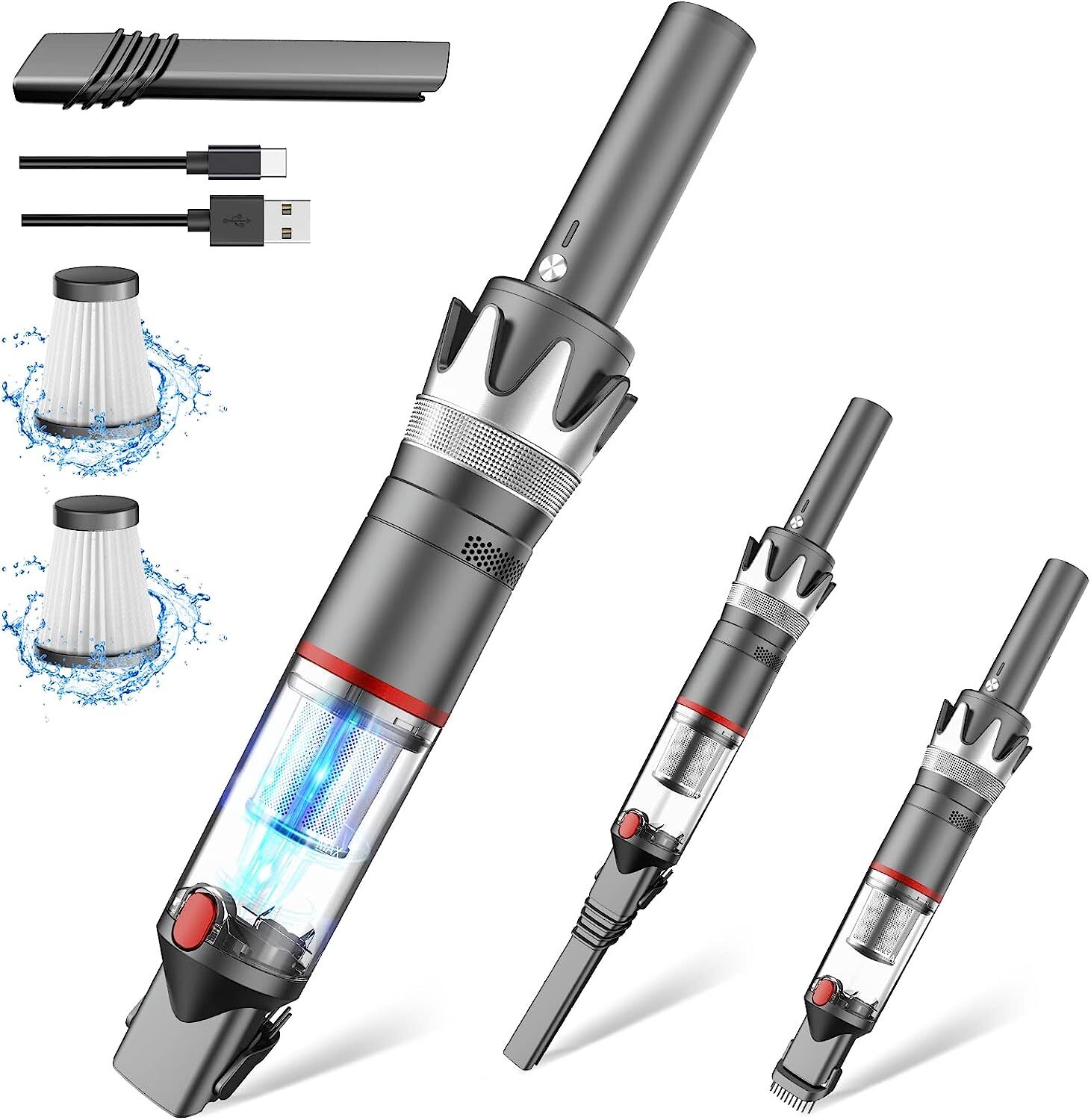 Cordless Handheld Vacuum Rechargeable 2-Speed Mini Wireless Cleaner  -image