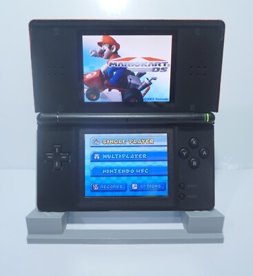Nintendo DS Lite Carbon Fiber Orange and Black Handheld System