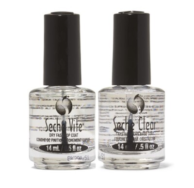 Seche Vite Top Coat + Seche Clear Base Coat - 0.5oz / 14ml Each