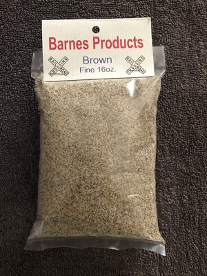 Barnes Products Fine Brown Stone Model Railroad Ballast 16oz