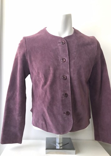 Pendleton Women's Vintage Purple Leather Jacket - New - Size M Petite - $178 - Picture 3 of 9