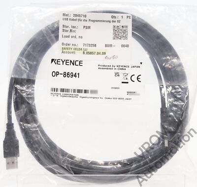 ゲヂ Surplus Sealed Keyence OP-86941 Keyence USB Connection Cable | eBay