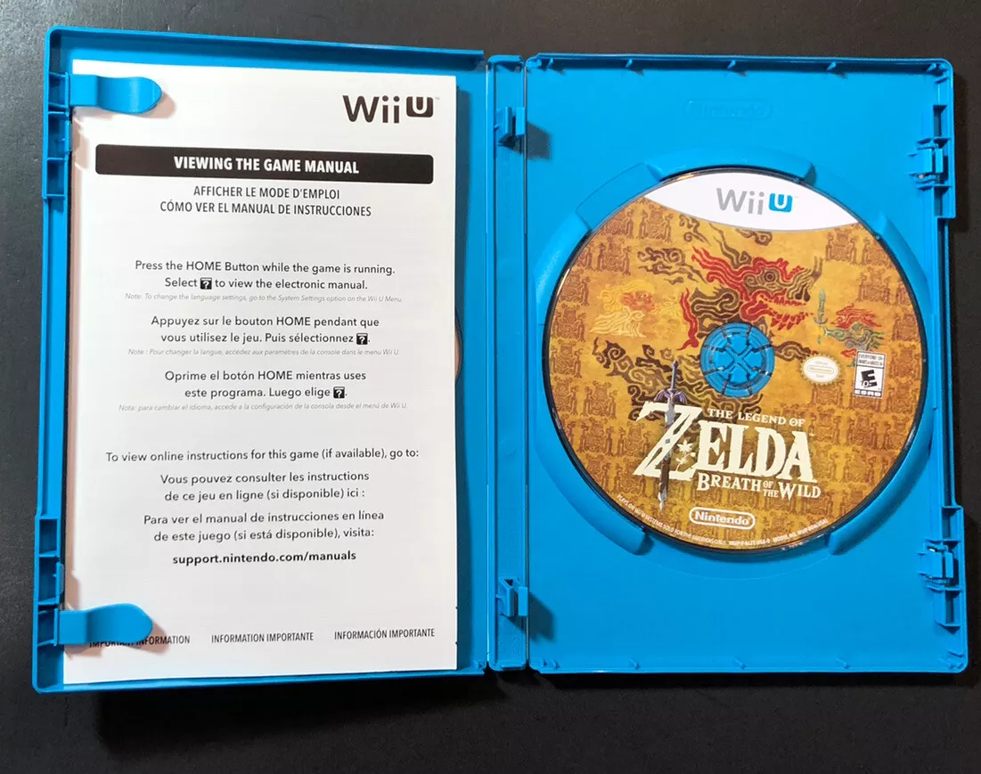 The Legend of Zelda: Breath of the Wild Wii U Complete with Manual no  scratches