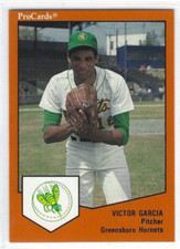 1989 Greensboro Hornets (Class A-Cincinnati Reds) Victor Garcia