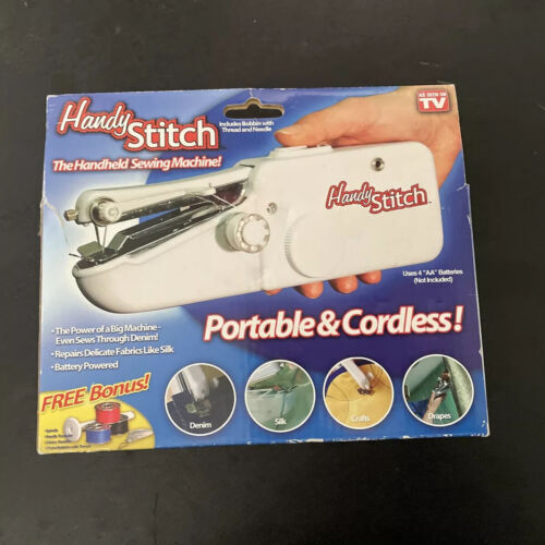 Handy Stitch The Handheld Sewing Machine Portable & Cordless Battery  Operated