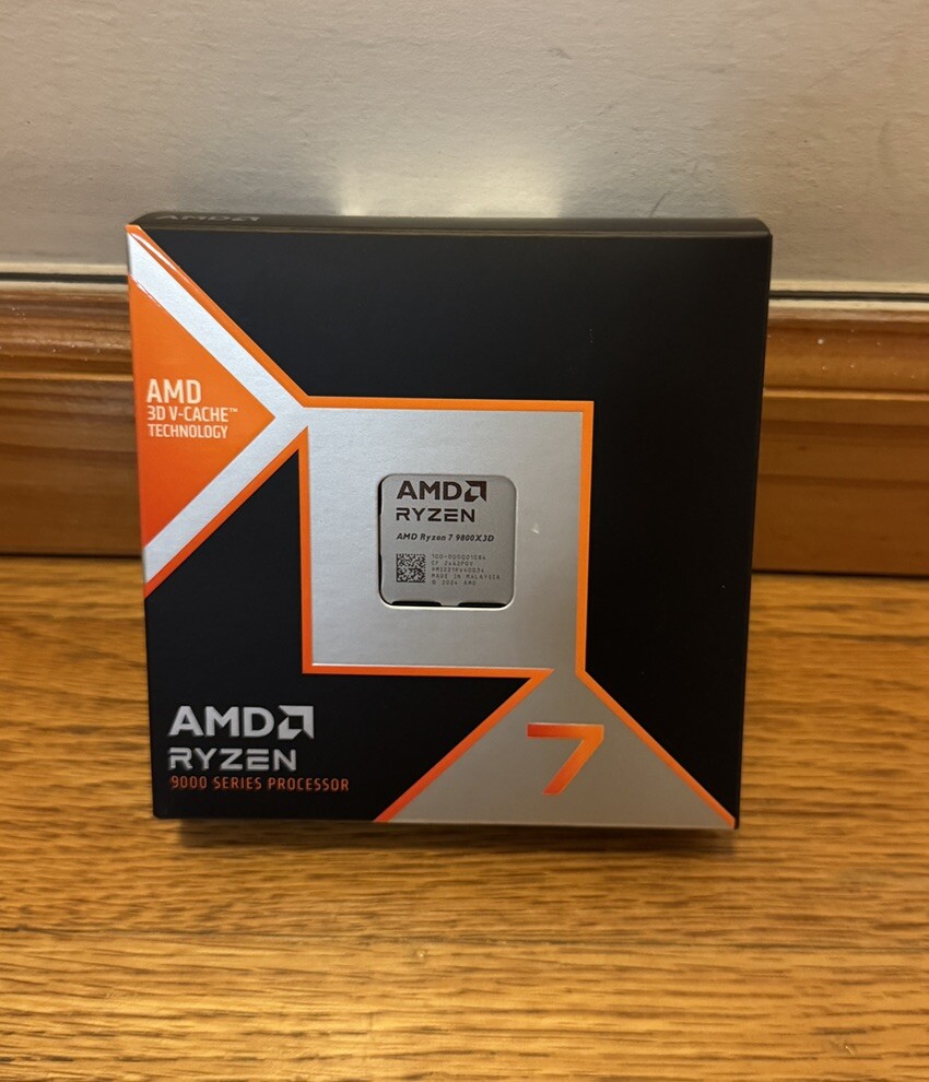 AMD RYZEN 7 9800X3D 8-Core, 16-Thread Desktop Processor.. | eBay AMD RYZEN 7 9800X3D 8-Core, 16-Thread Desktop Processor.. | eBay