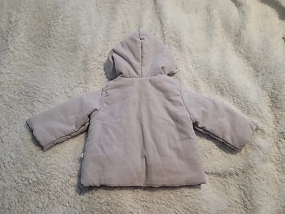 JACADI Paris Bebé Edad 6 Meses Chaqueta Forrada Lavanda Abotonada Niños Foto 3 de 4