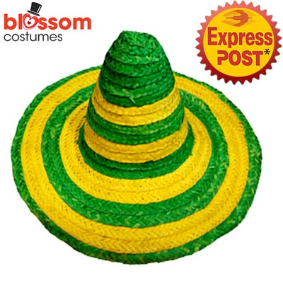 AS250 Green Yellow Mexican Sombrero 
