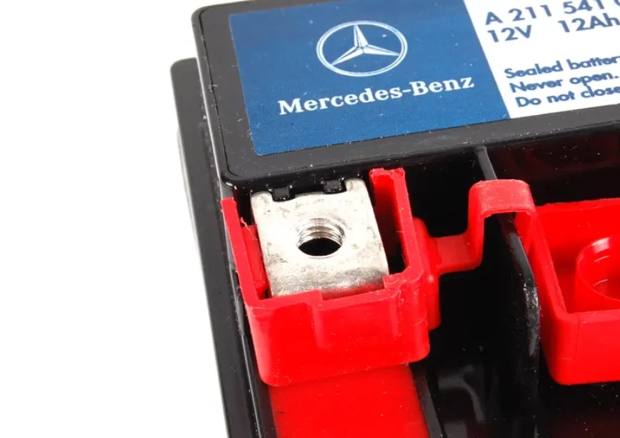 Batería de respaldo auxiliar 12V - 12AH para vehículos Mercedes-Benz 02-25 GENUINA Foto 3 de 4