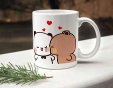 Two Bears Dudu Bubu Kiss Each Other - Valentine's Day Couple Gift Idea - Cute