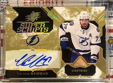 2017-18 UPPER DECK SPX VICTOR HEDMAN, #SS-VH, AUTO SUPER SCRIPTS, STANLEY CUP 