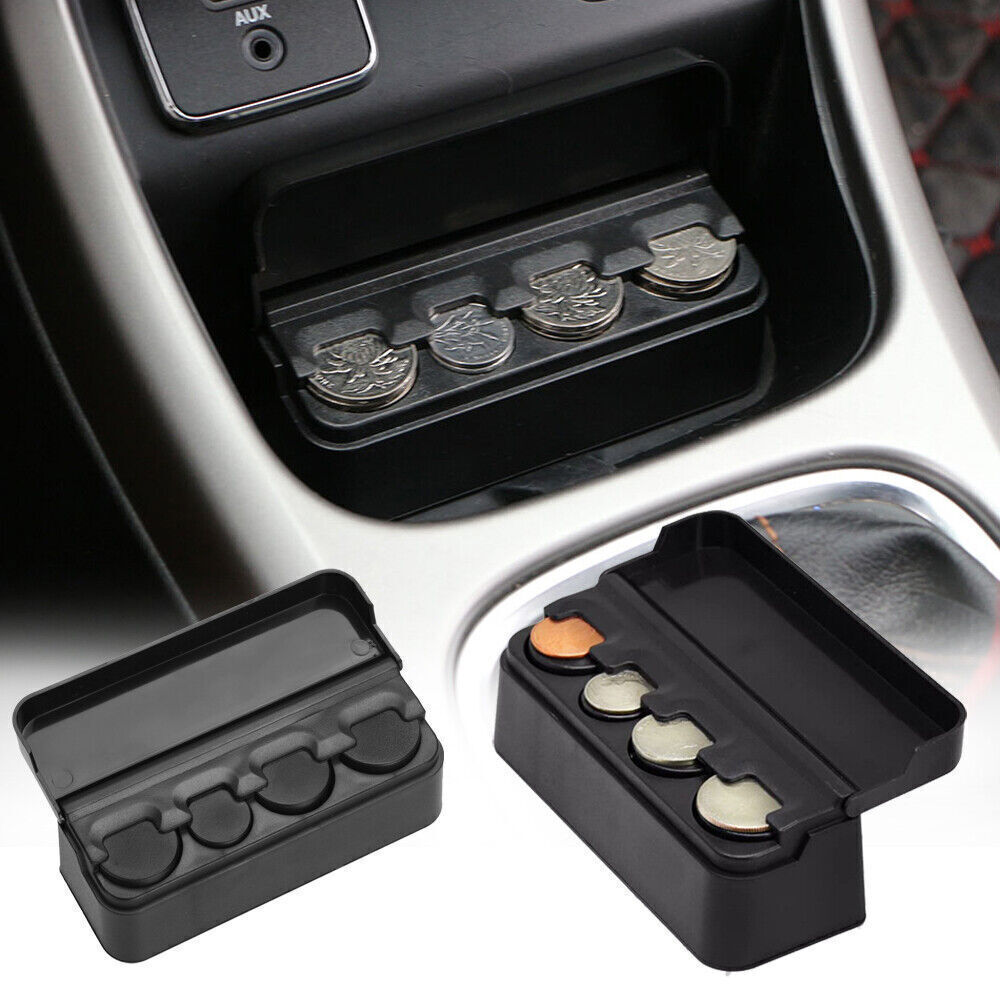 Car Coin Holder Interior Coin Change Storage Holder Case Box Container