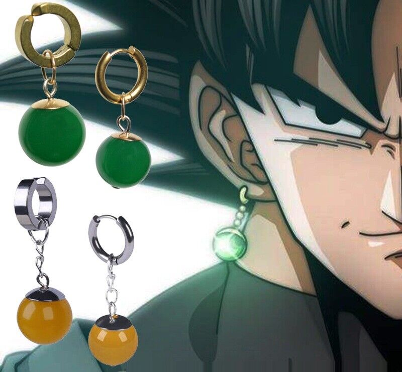 Anime Super Dragon Ball Z Vegetto Goku Potara Earring Cosplay Earrings Ear  Stud Jewelry