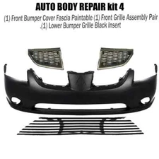 Front Bumper Cover & Grille Assembly Kit For 2004-2006 Mitsubishi Galant