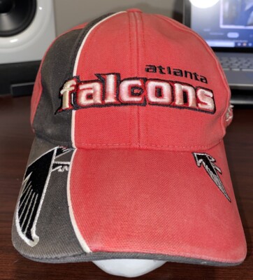 Vtg 90s Atlanta Falcons Hat Strap Distressed Red Puma NFL Pro Line Faded Dad