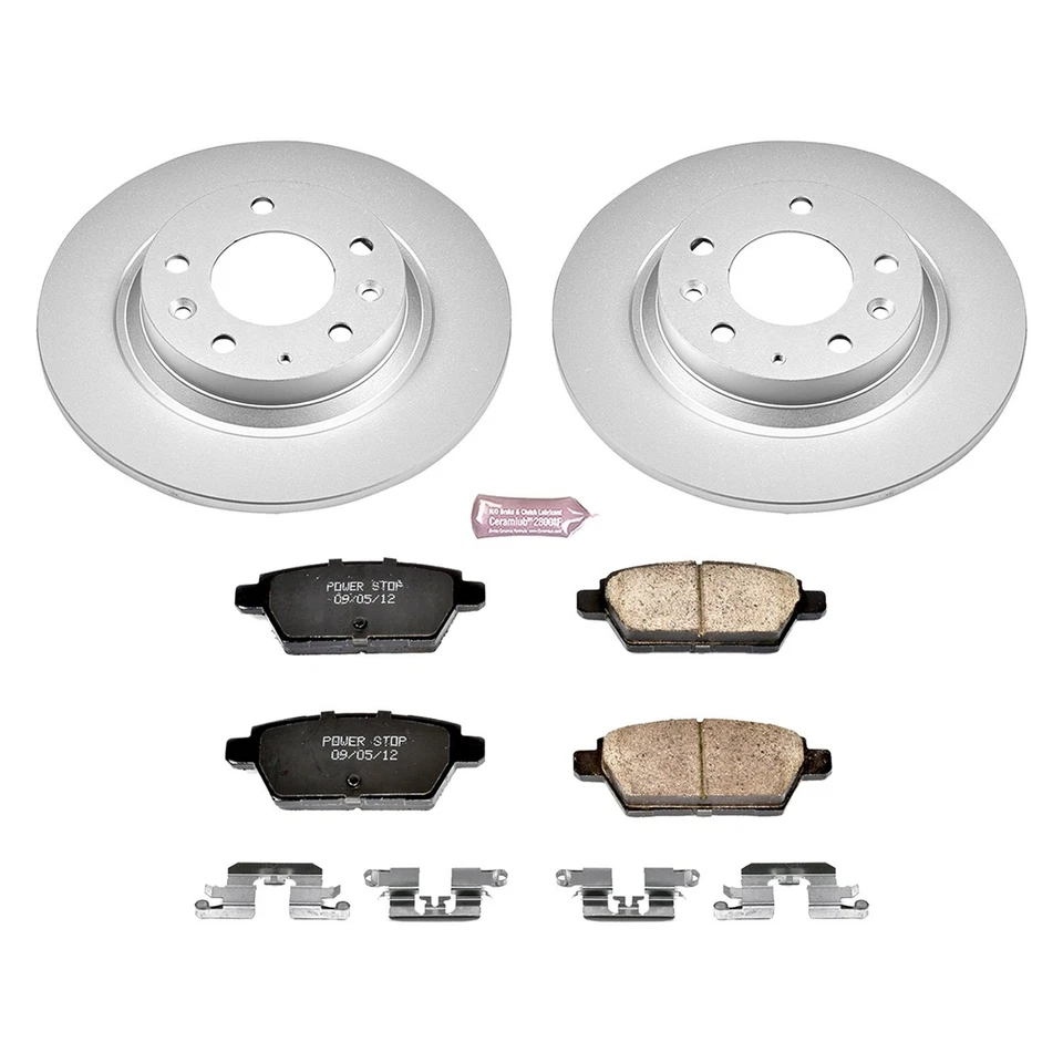 Комплект однотонного заднего тормоза Power Stop Z17 Evolution Geomet для Ford Fusion 06–12 годов выпуска - Изображение 2 из 2