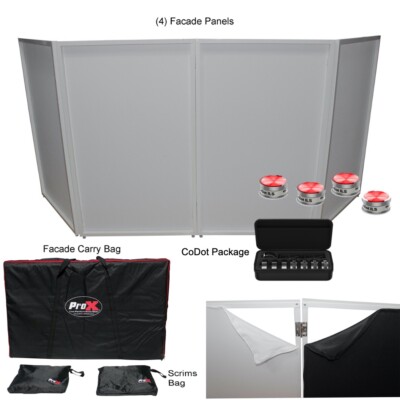 Bundle of Pro X 4 Panel Facades White Frame + CoDot Package