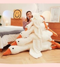 50 - 190 cm Giant White Goose Plush Toy Soft Huggable,and Perfect Birthday Gift