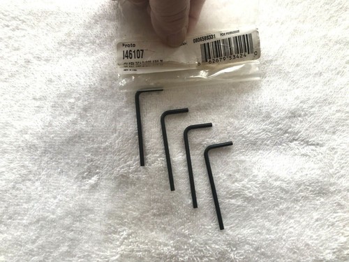 (4 piezas) Stanley Proto J46107 brazo estándar llave hexagonal, 7/64 pulgadas - Imagen 2 de 2