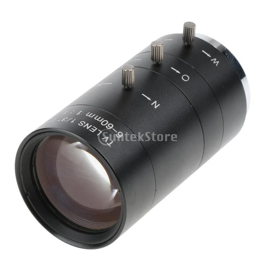 Cam Camera Lens 6-60mm CS C Mount Lens Varifocal F1.6 for Industrial Microscope - Image 2 of 4