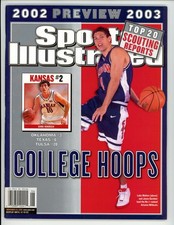 Luke Walton 11/25/02 Sports Illustrated NO LABEL Newsstand 2002 Hinrich Kansas