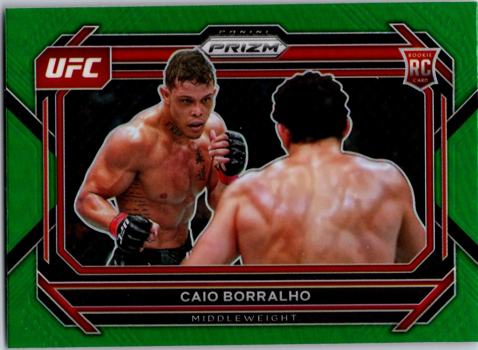 2023 Panini Prizm UFC #68 Caio Borralho Green Prizms