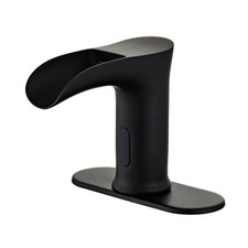 Touchless Bathroom Automatic Sink Faucets Waterfall Sensor Motion Hands Free ...