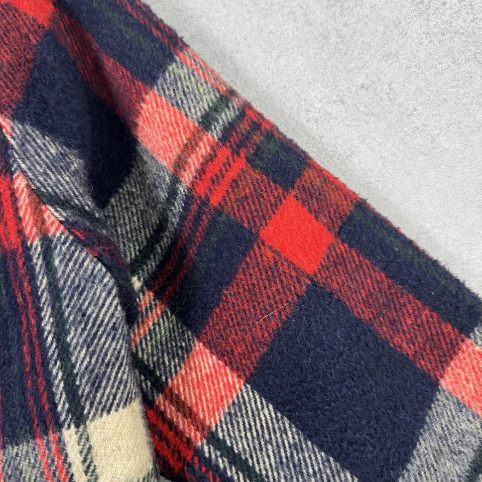 Vintage Plaid Sherpa Jacket Size L Men Streetwear - Image 4 of 4