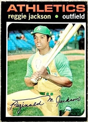  1971 Topps Reggie Jackson Hall Of Fame #20 Oakland A's (VG)