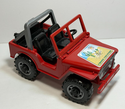 Vintage 1993 Bruder Cross Country Jeep Wrangler Red - Made in Germany