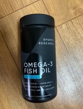 Sports Research, Omega-3 Fish Oil, Triple Strength, 1250 mg, 180 Softgels