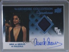 2025 Upper Deck James Bond No Time To Die 7/50 Ana de Armas as Paloma Auto e0y