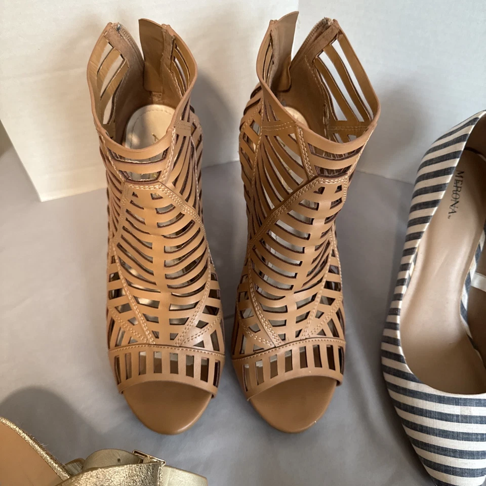 Lotes de 7 sapatos femininos tamanho 10 Anna Michelle Merona Anna Michelle e mais - Imagem 4 de 4