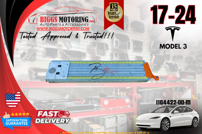 17-24 Tesla Model 3 2170 Cell – OEM 400VDC Long Range Battery Pack