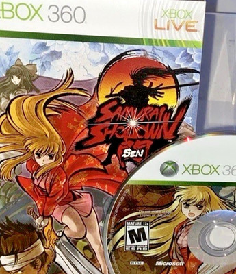 SAMURAI SHODOWN SEN (Microsoft XBOX 360, 2010) Manual & Game Disc ONLY