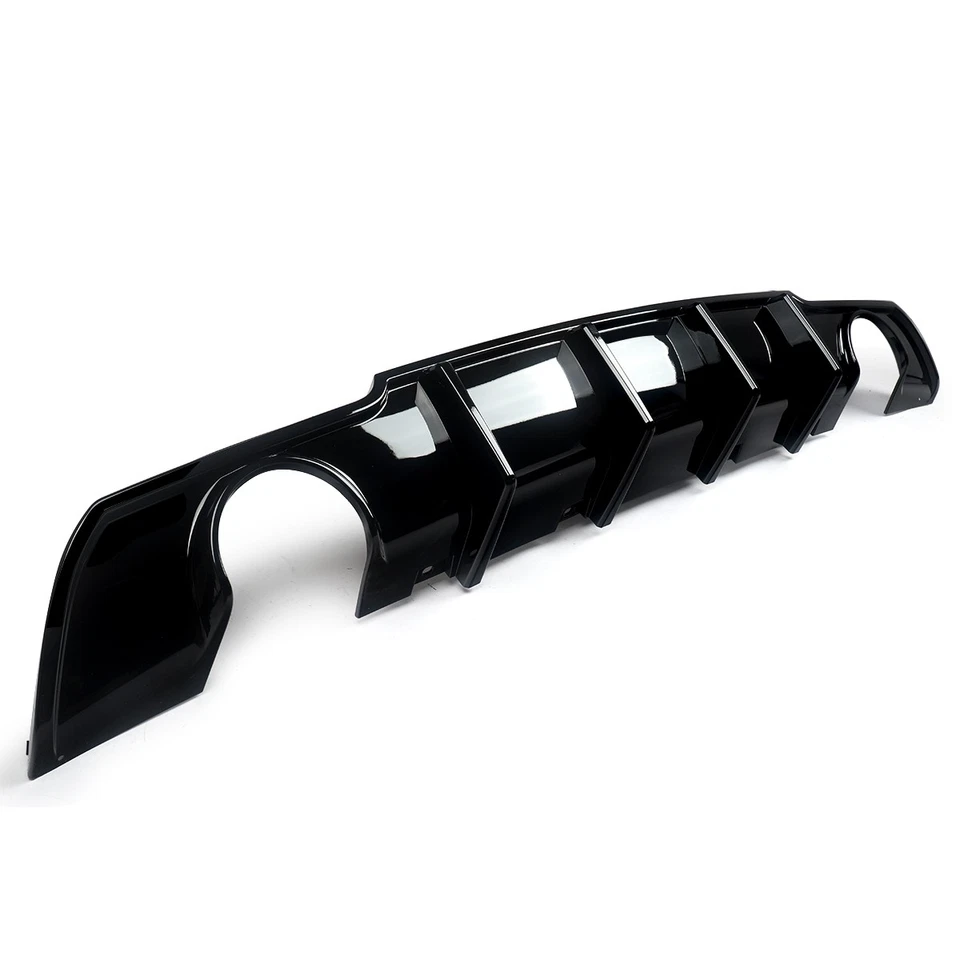 For Chrysler 300 300C 2015-2023 Rock Style Rear Lower Diffuser Lip Gloss Black Foto 3 de 4