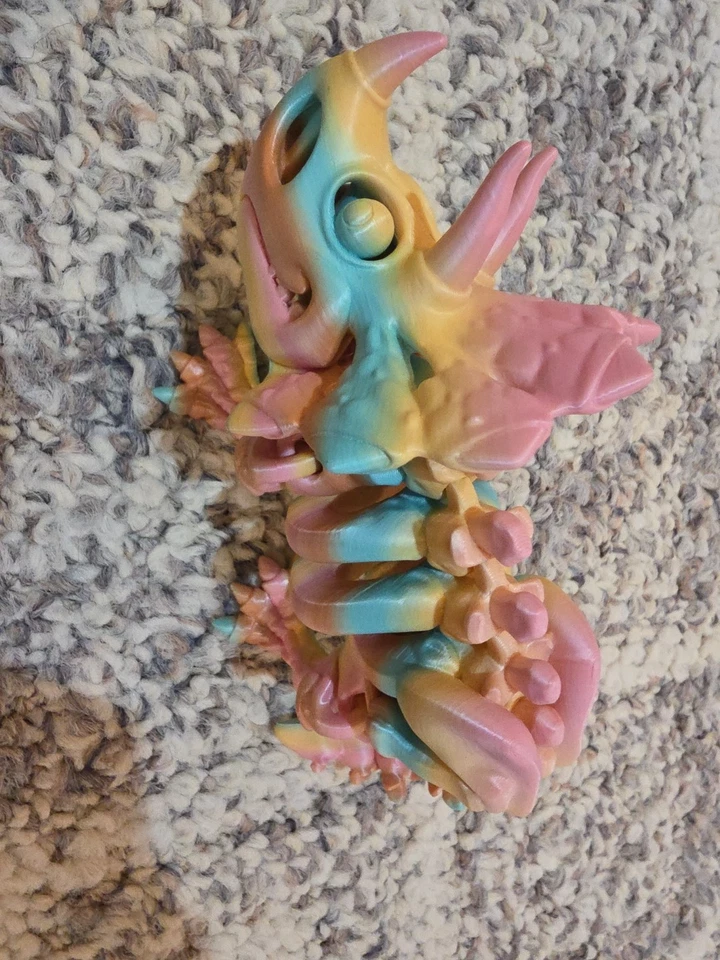 Lote de animais impressos em 3D, dragões, dinossauros, peixes, etc. - Imagem 2 de 4