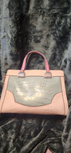 Vintage Guess Pocketbook zipper pockets shoulder bag handles multicolor - Picture 3 of 8