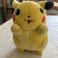 Vintage 1998/1999 Pokemon Talking Pikachu Plush 9  Electronic Hasbro TOMY