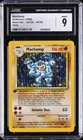 1999 POKEMON BASE SET - 1ST ED - HOLO #8/102 MACHAMP CGC 9
