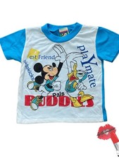 Vintage Mickey Mouse T Shirt Toddlers Size 4 Disney Lullaby Land Made In USA