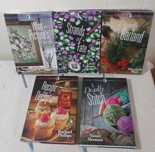Lot of 5 Creative Woman Mysteries Hardcover Books DJ Bundle Annie's Fiction