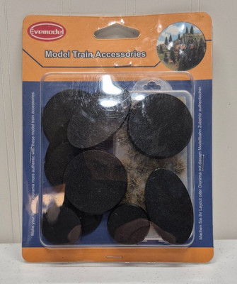 Evemodel Model Train Accessories Bases & Grass Tufts   New Sealed Pack 