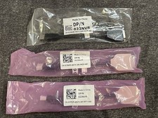 New Lot of 3 Genuine Dell 023NVR Display Port to DVI Adapter New Unused