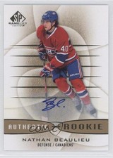 2013 SP Game Used Edition Authentic Rookies Gold Nathan Beaulieu #199 Auto 0f8