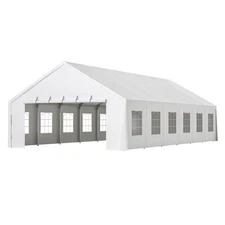 20x40 FT Outdoor Gazebo Wedding Party Tent Large Carport Canopy W/ 12 Side Walls