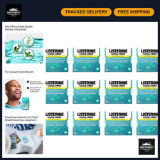 Cool Mint Breath Strips - 24 Strips per Pack, Fresh Breath, Portable Oral Care