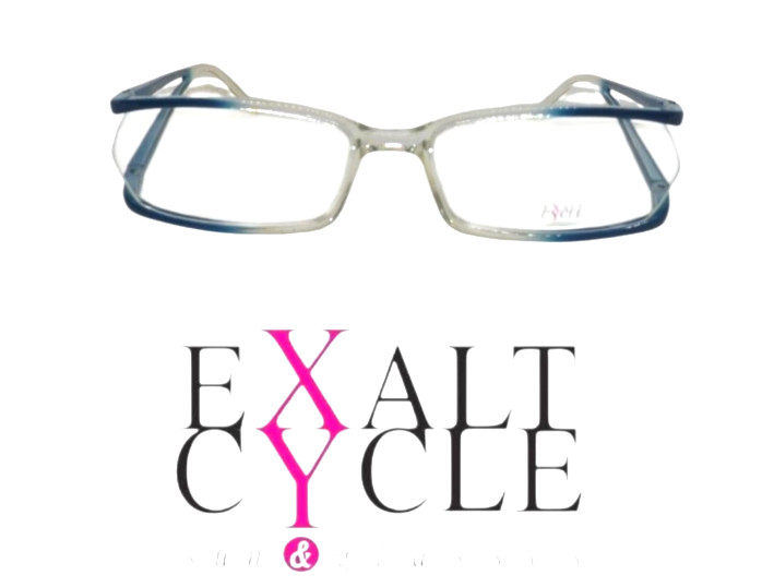 montatura per occhiali da vista made italy donna blu EXALT CYCLE exmanu c3