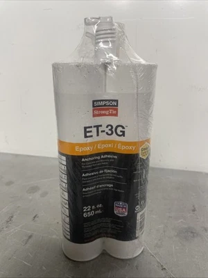 SIMPSON STRONG-TIE Simpson strong tie ET-3G anchoring adhesive 22 ounces. exp 27